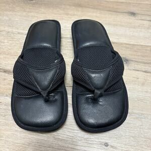 SmartDogs Men's Black Flip Flop Sandals Size 9